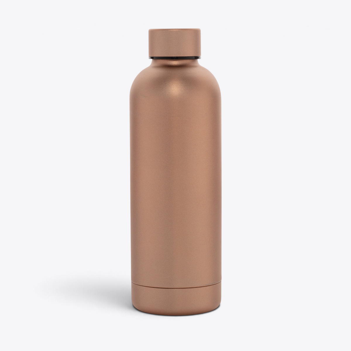 Bouteille isotherme inox recyclé 500 ml marron — vue de face