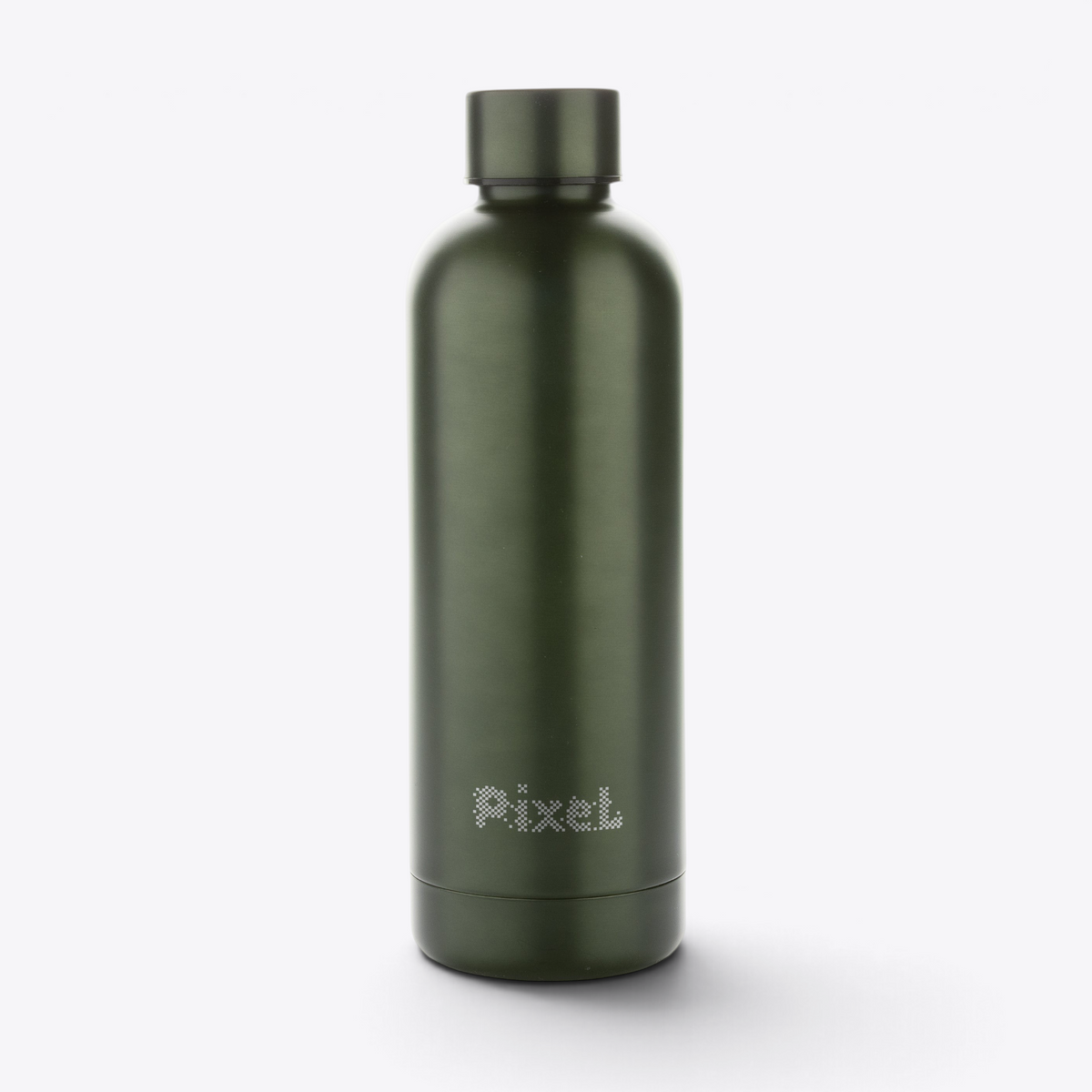 Bouteille isotherme inox recyclé 500 ml vert — exemple de personnalisation