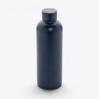 Bouteille isotherme inox recyclé 500 ml bleu — vue légèrement en plongée