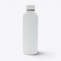 Bouteille isotherme inox recyclé 500 ml blanc - vue de face - Blanc