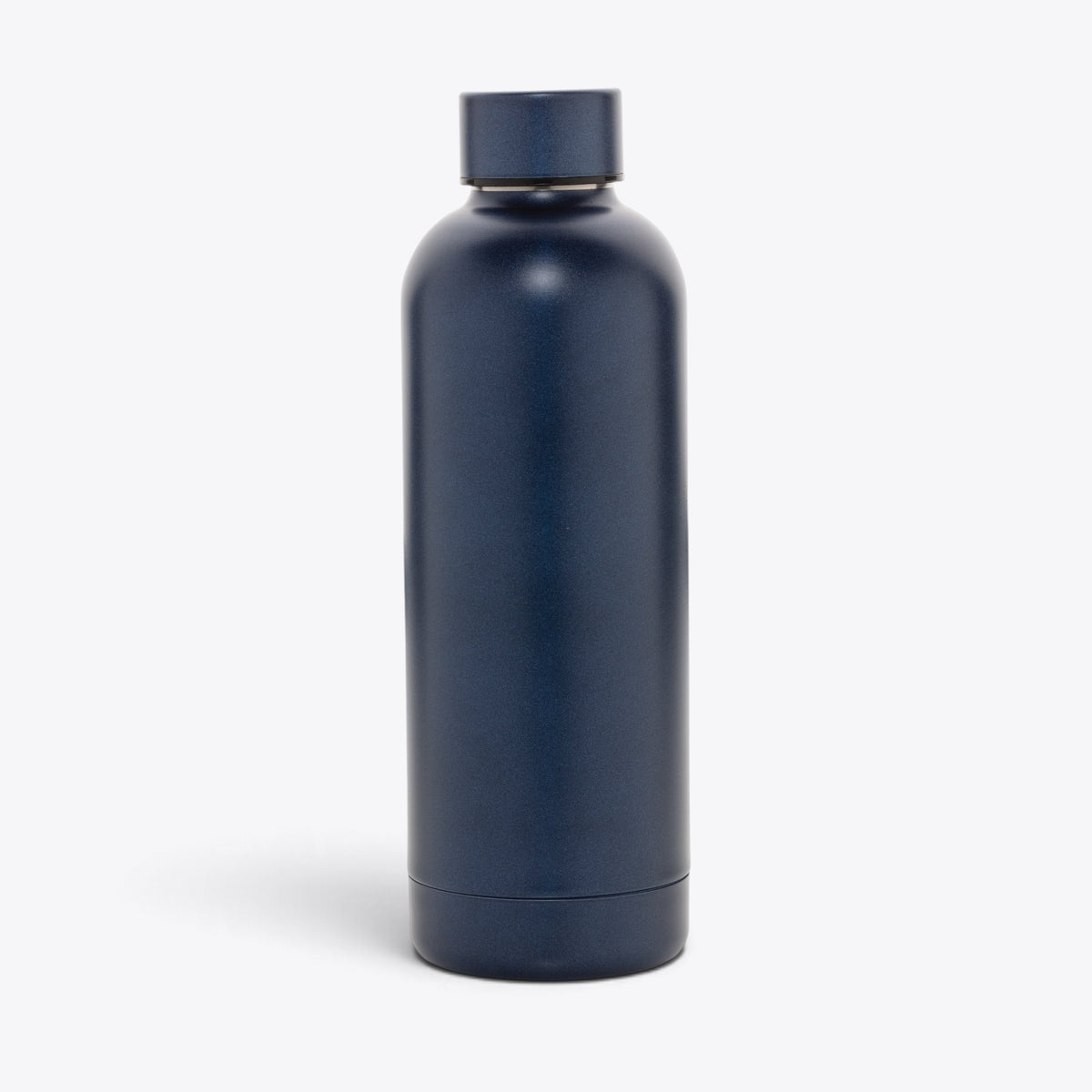 Bouteille isotherme inox recyclé 500 ml bleu — vue de face