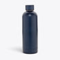 Bouteille isotherme inox recyclé 500 ml bleu - vue de face - Bleu