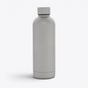 Bouteille isotherme inox recyclé 500 ml argent - vue de face - Argent