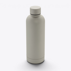 Bouteille isotherme inox recyclé 500 ml argent — vue légèrement en plongée