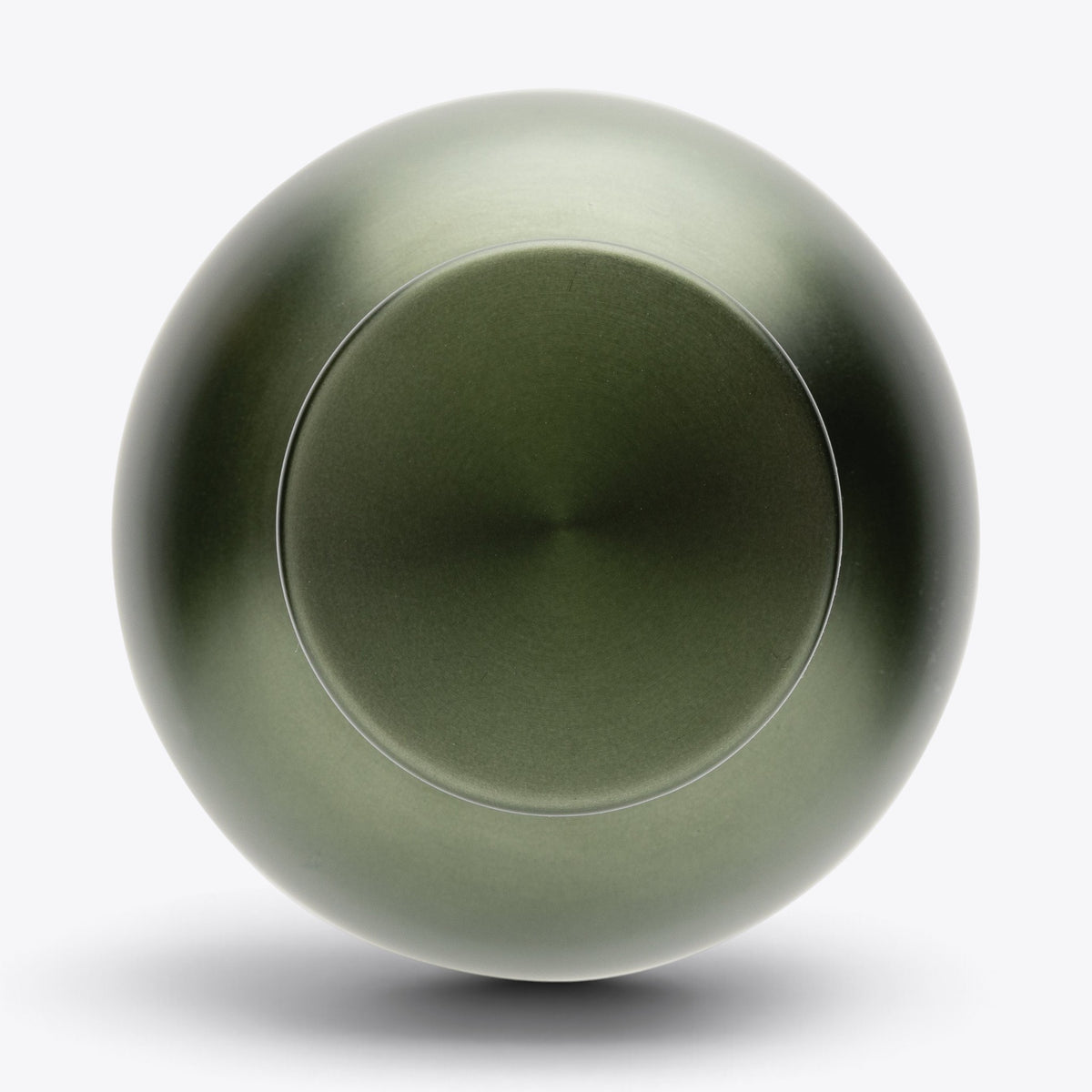 Bouteille isotherme inox recyclé 500 ml vert — vue du dessus du bouchon