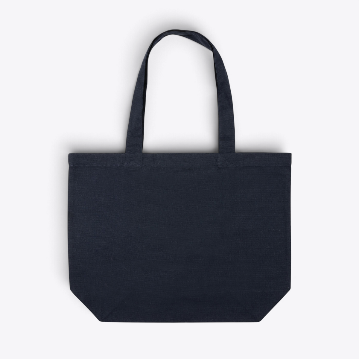 Tote bag en toile recyclée 240 g/m² bleu marine — vue de face