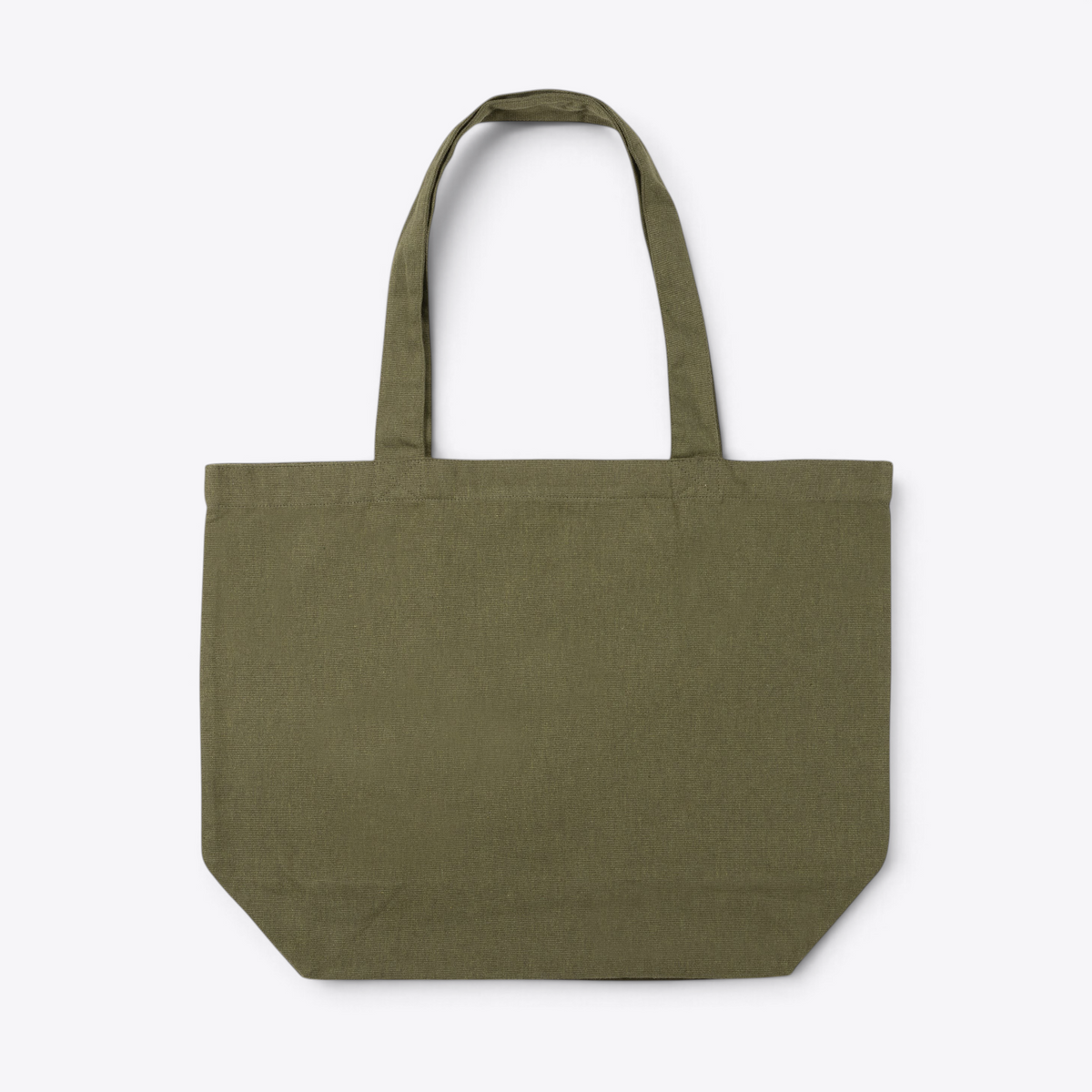 Tote bag en toile recyclée 240 g/m² vert — vue de face