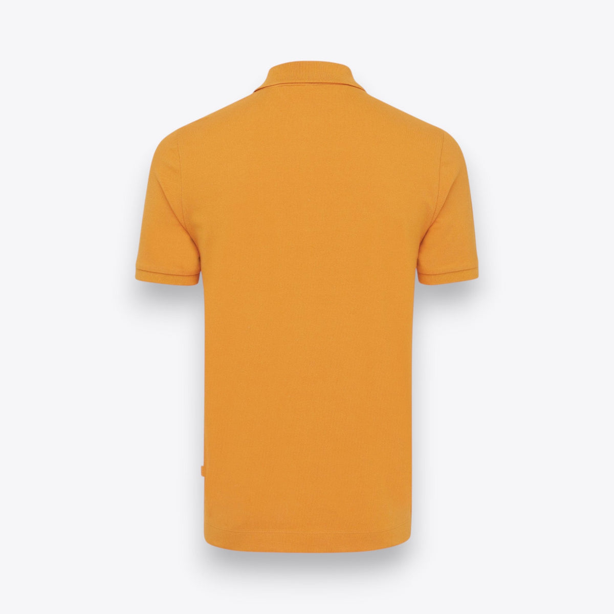 Polo unisexe à manches courtes jaune, vue de dos