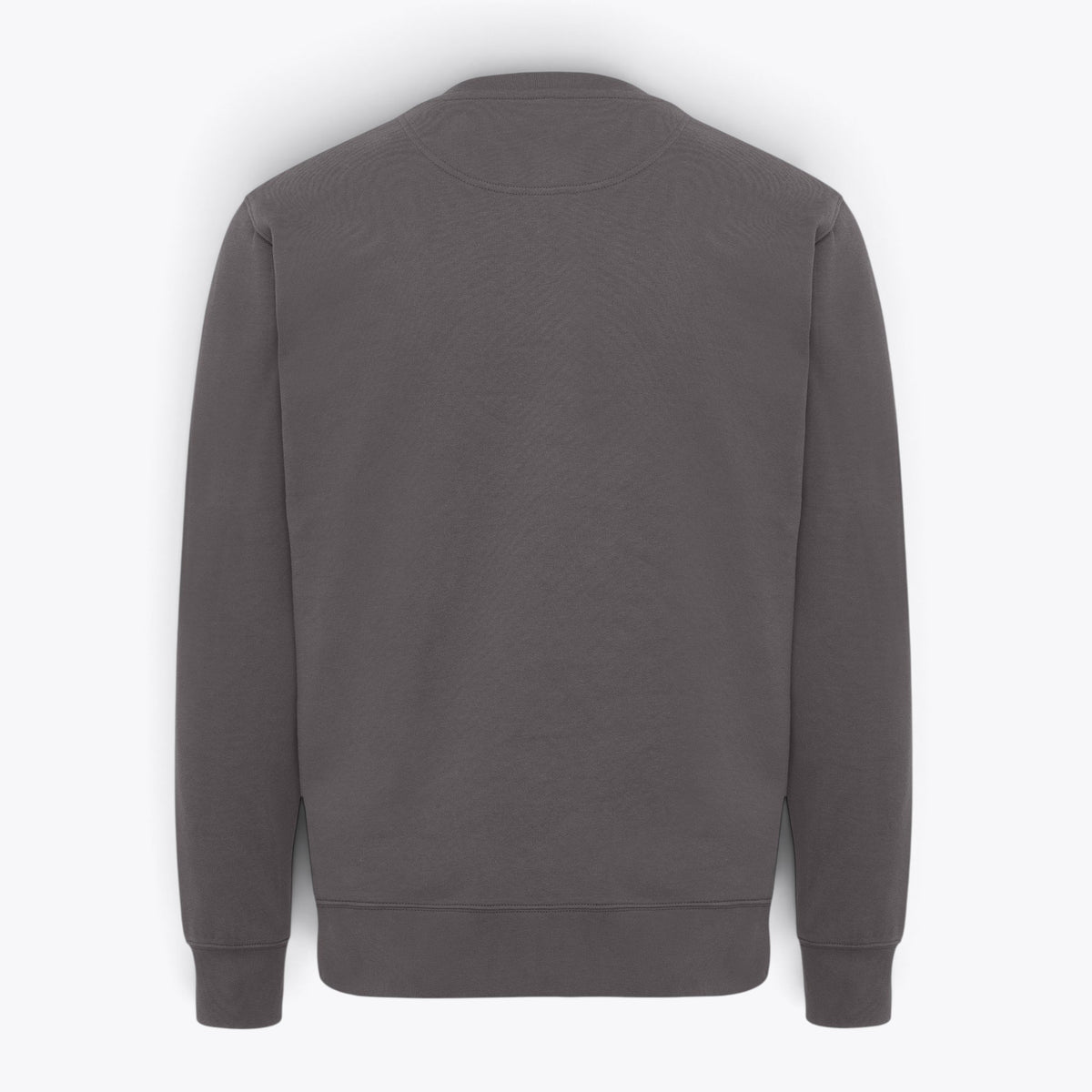 Sweatshirt unisexe oversized anthracite, vue de dos