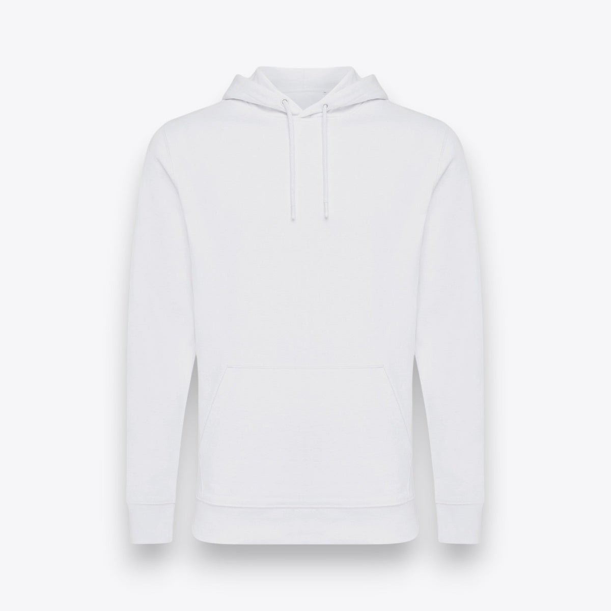Sweat à capuche blanc, vue de face