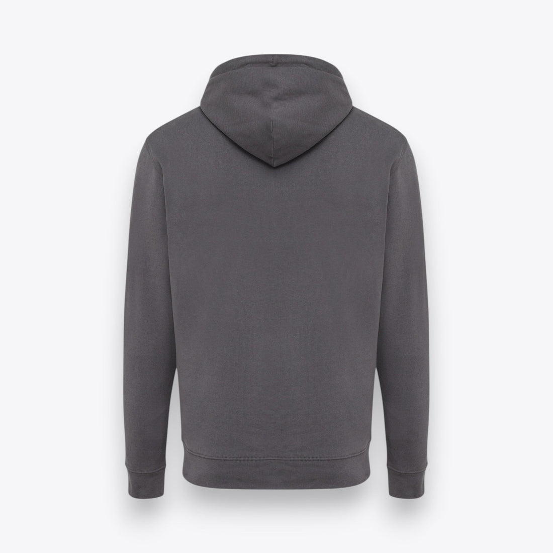 Sweat à capuche anthracite, vue de dos