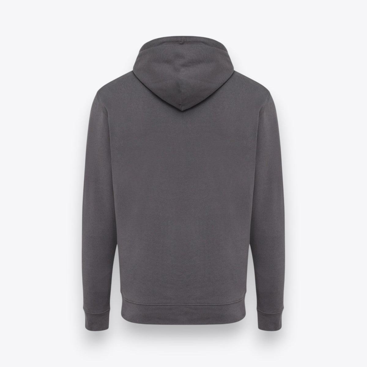 Sweat à capuche anthracite, vue de dos