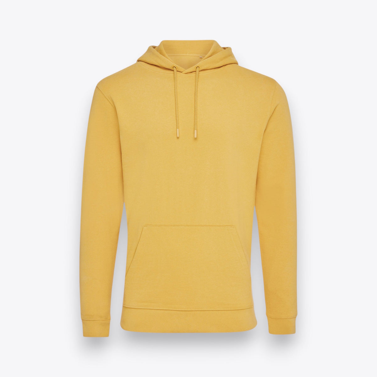 Sweat à capuche jaune, vue de face
