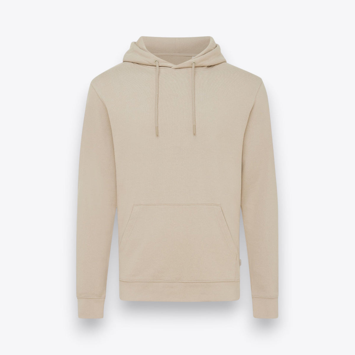 Sweat à capuche beige, vue de face