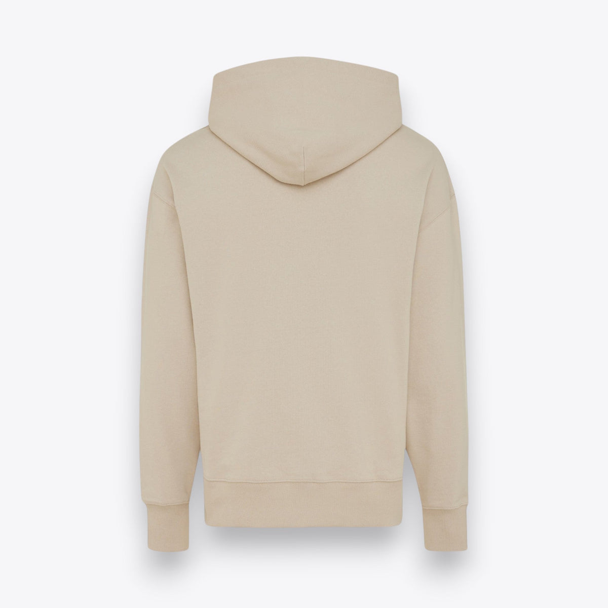 Sweat à capuche beige à coupe ample, vue de dos