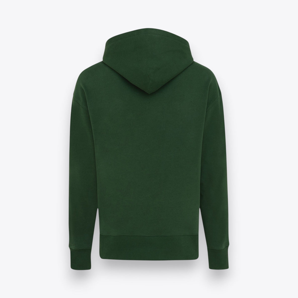 Sweat à capuche vert à coupe ample, vue de dos
