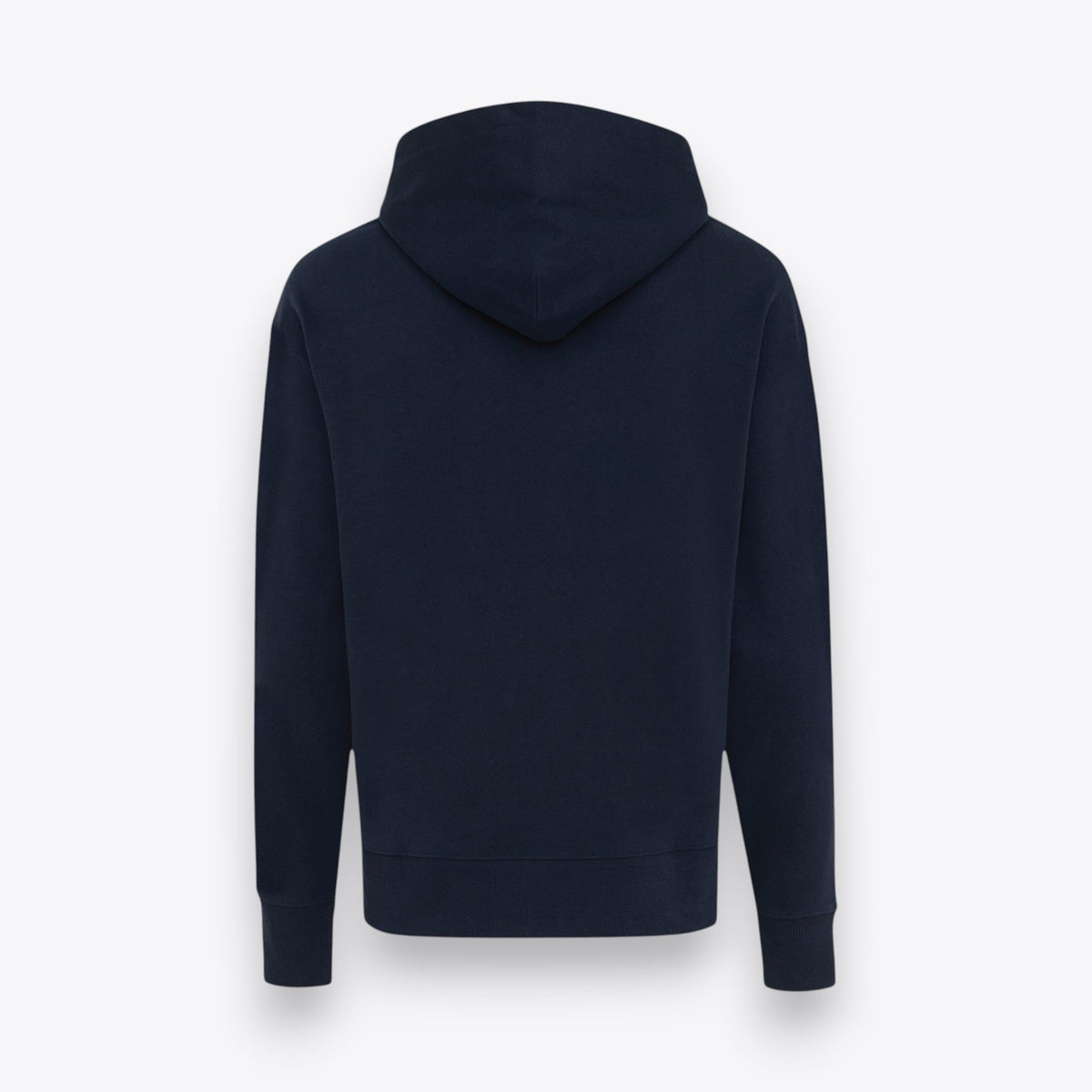 Sweat à capuche bleu marine à coupe ample, vue de dos