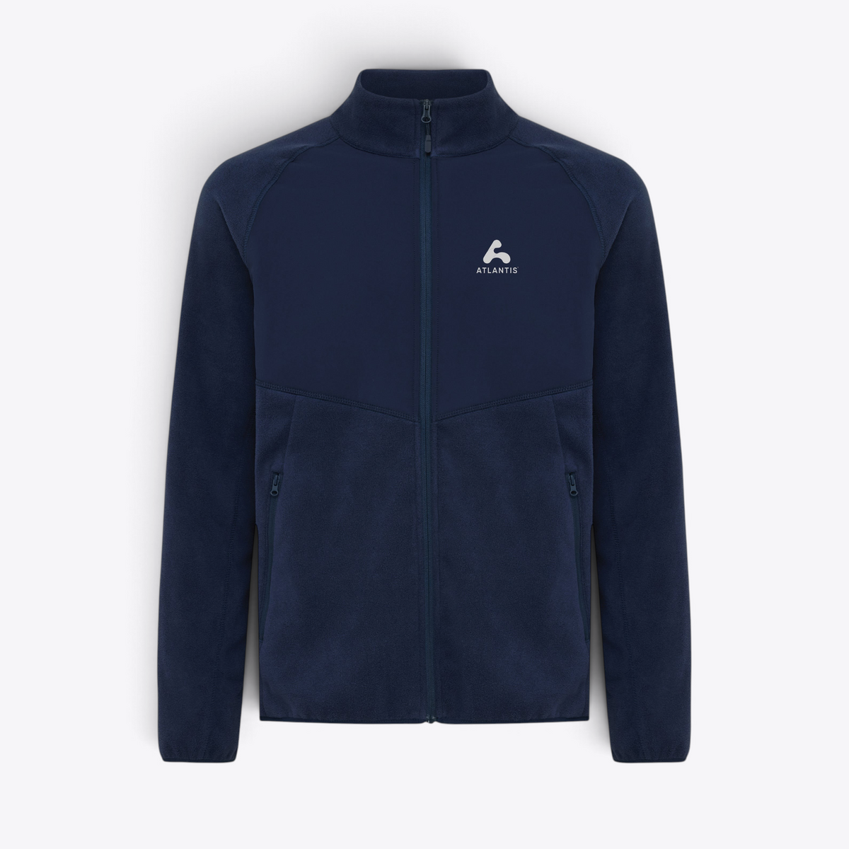 Polaire IQONIQ Talung bleu marine, exemple de personnalisation poitrine