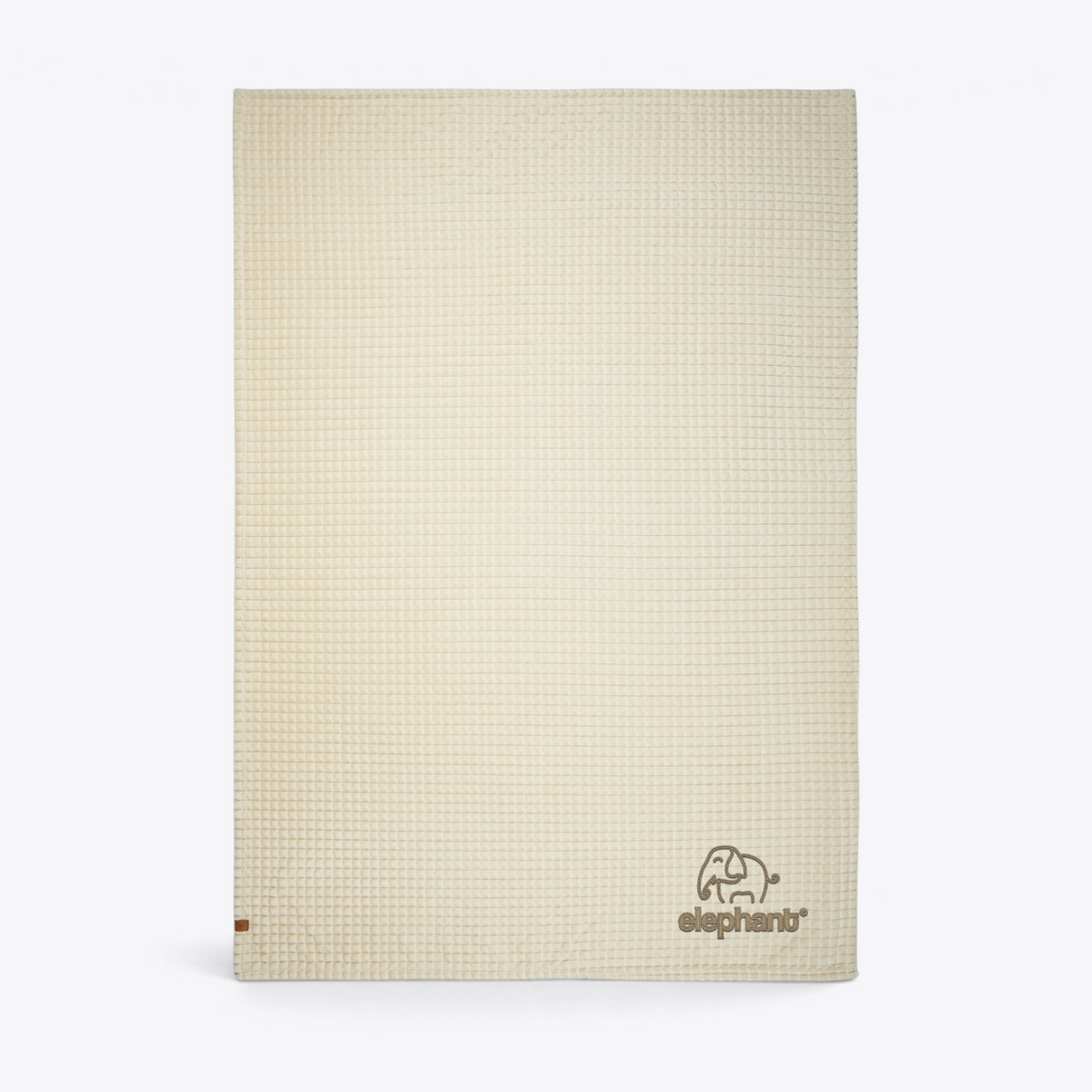 Plaid Branson Vinga beige avec exemple de marquage