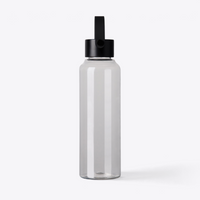Baltimore 550 ml transparent — vue de profil avec anse de côté