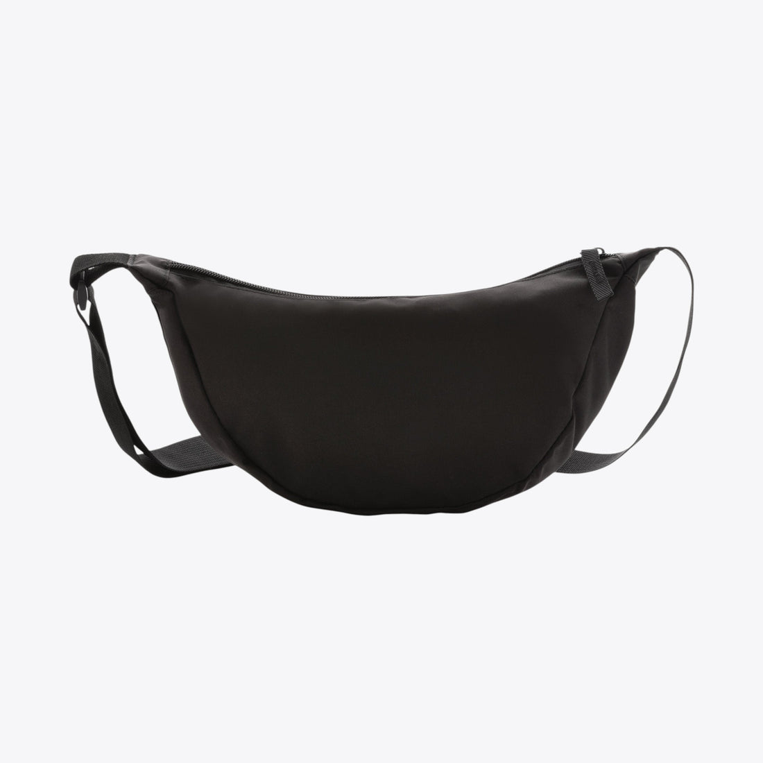 Sac banane Crescent noir, vue de face
