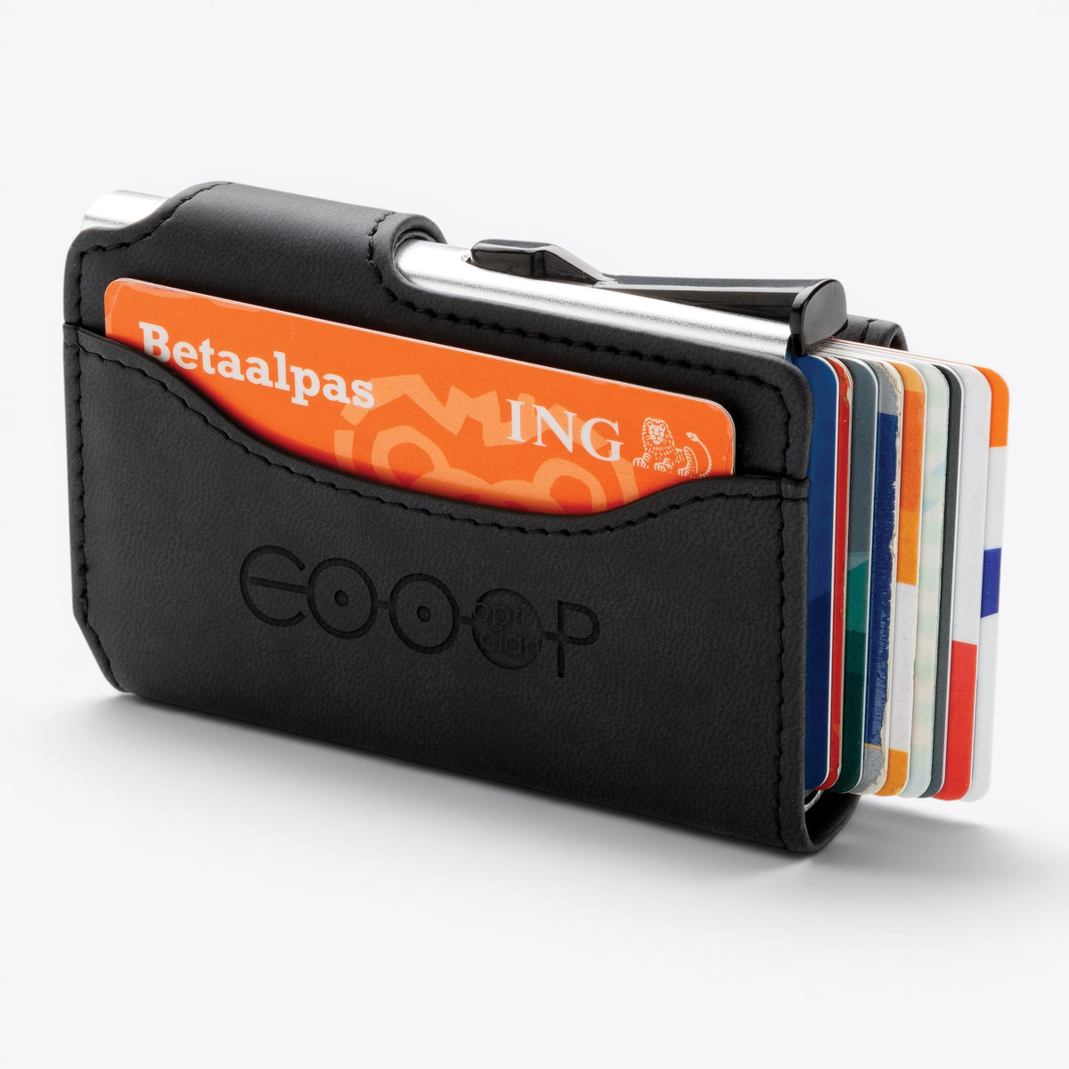 Porte-cartes noir, exemple de personnalisation