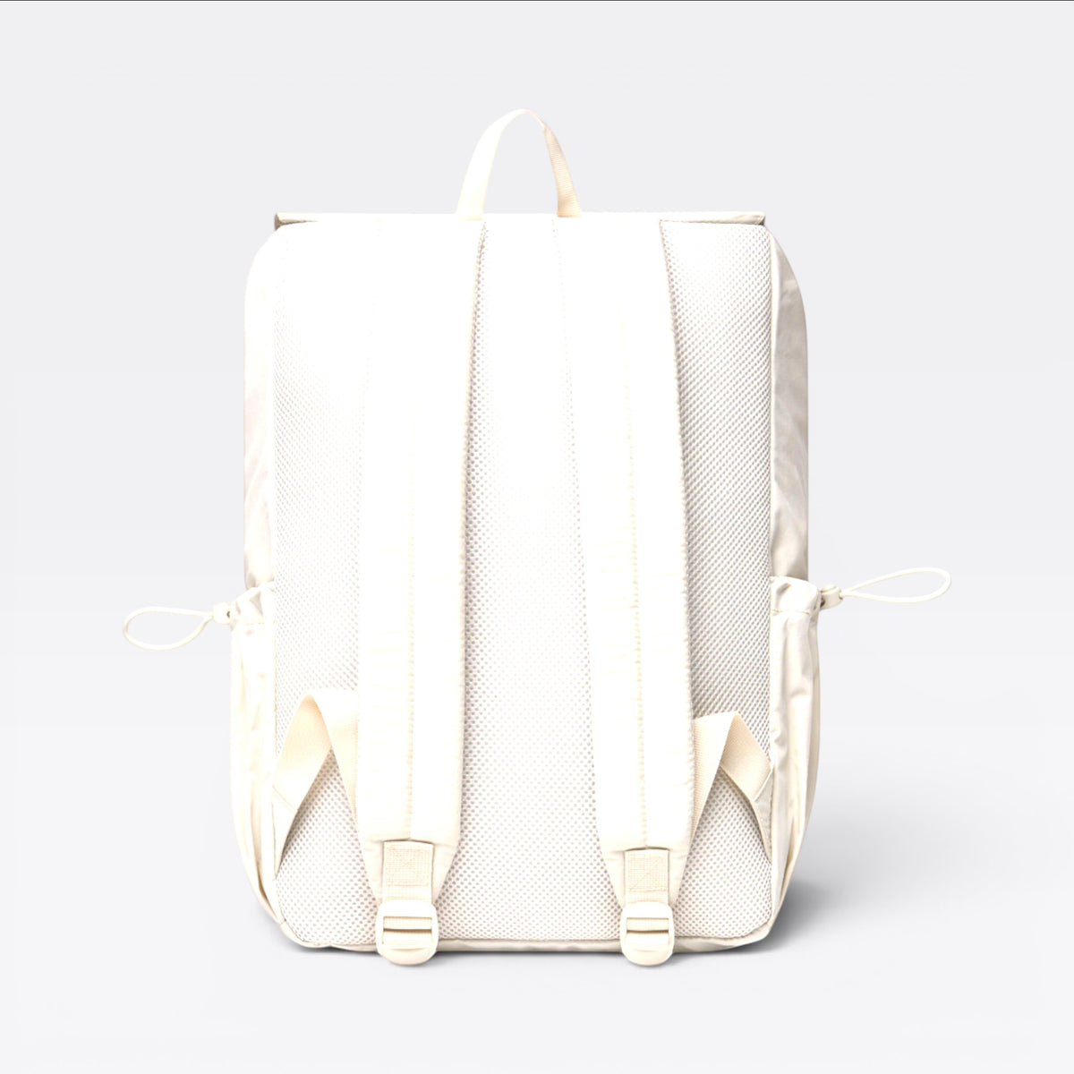 Sac à dos en nylon recyclé RCS KENTO URBAN beige, vue arrière