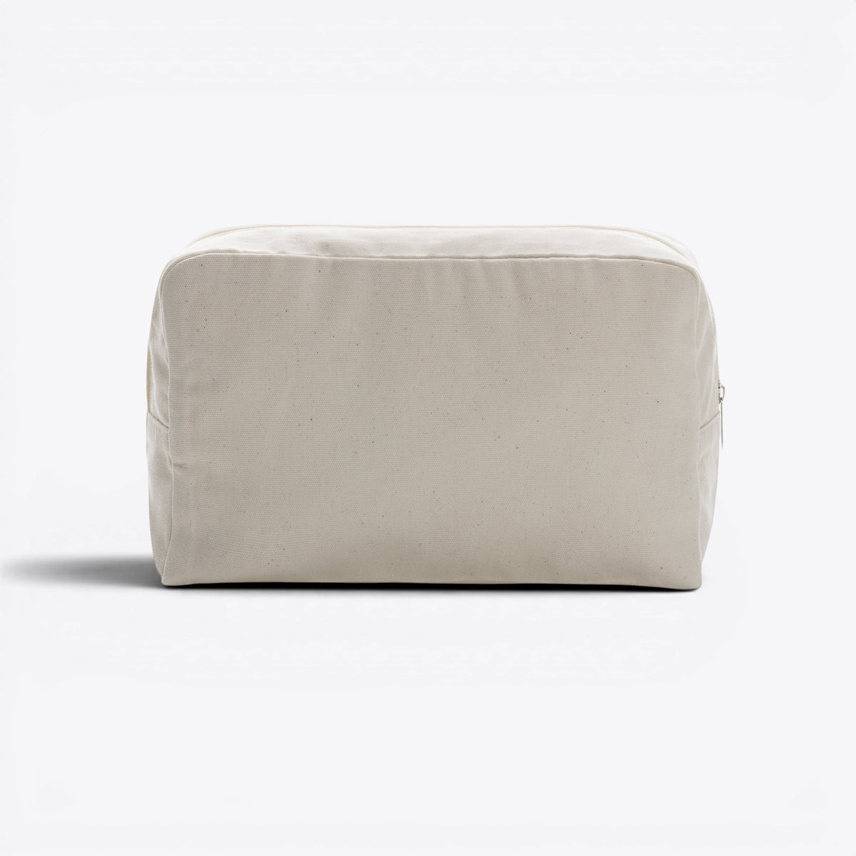 Trousse de toilette en toile recyclée non teintée Aware™ blanc cassé, vue de face