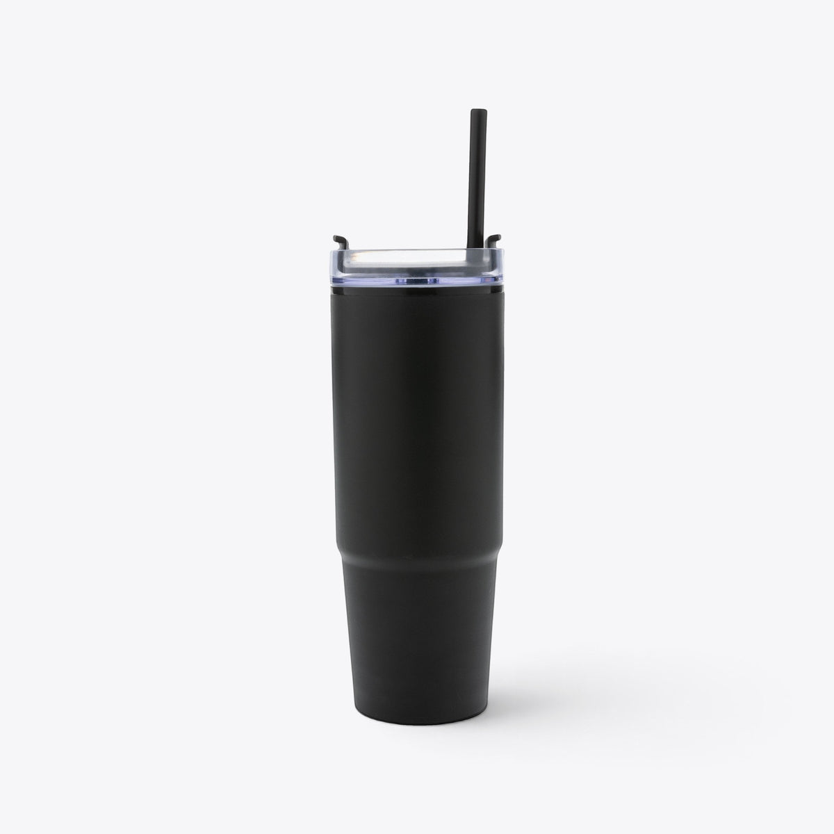 Mug 750 ml en plastique recyclé noir, vue de face