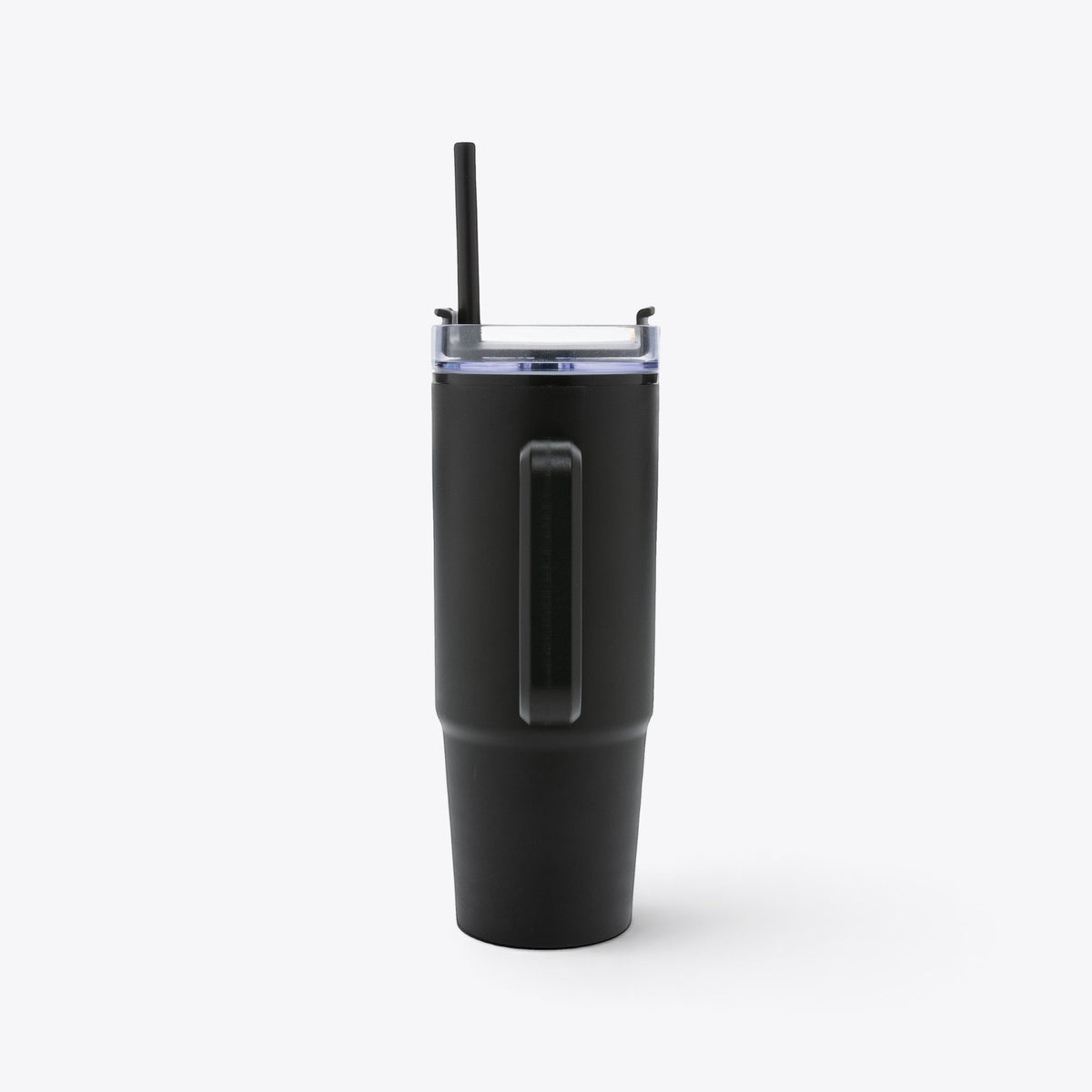 Mug 750 ml en plastique recyclé noir, vue arrière