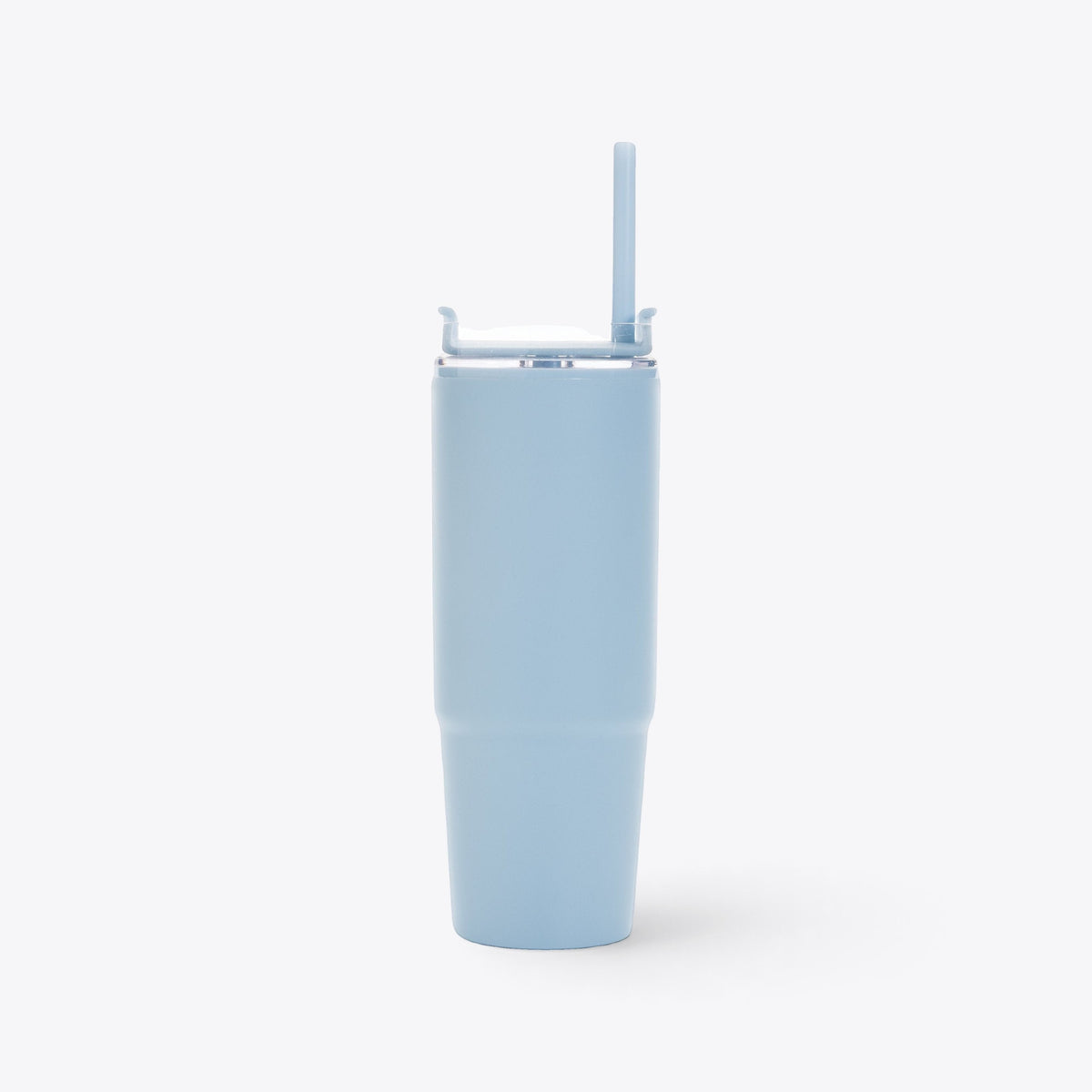 Mug 750 ml en plastique recyclé bleu clair, vue arrière