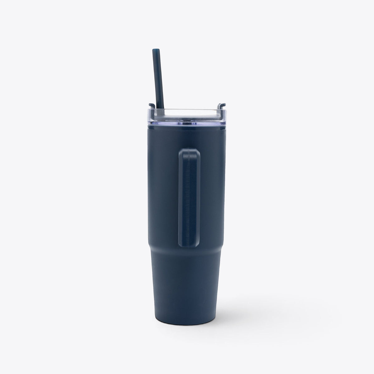 Mug 750 ml en plastique recyclé bleu marine, vue arrière