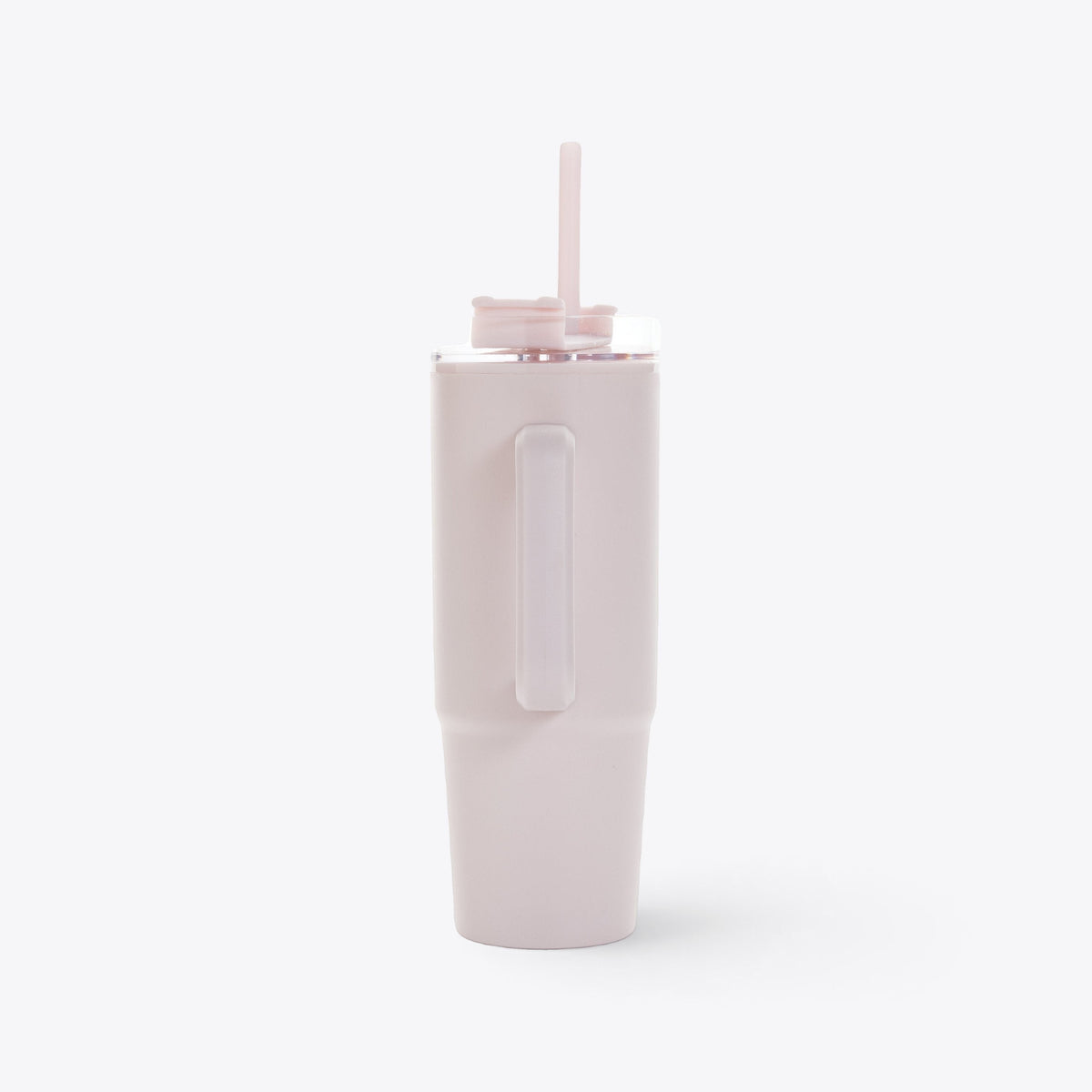 Mug 750 ml en plastique recyclé rose, vue de face
