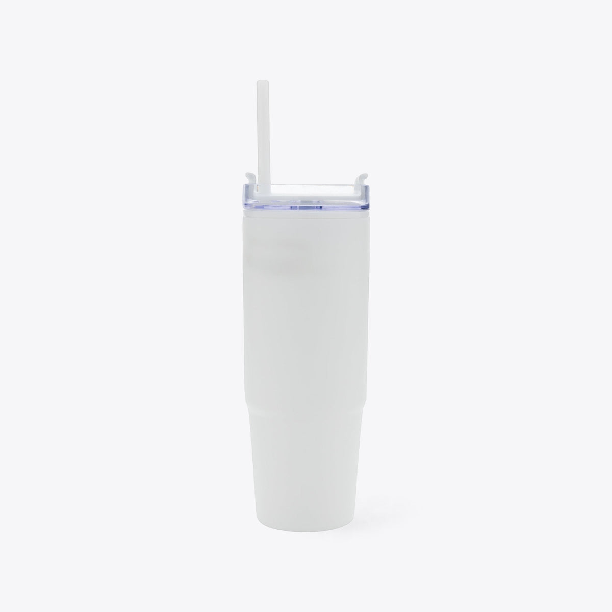 Mug 750 ml en plastique recyclé blanc, vue de face