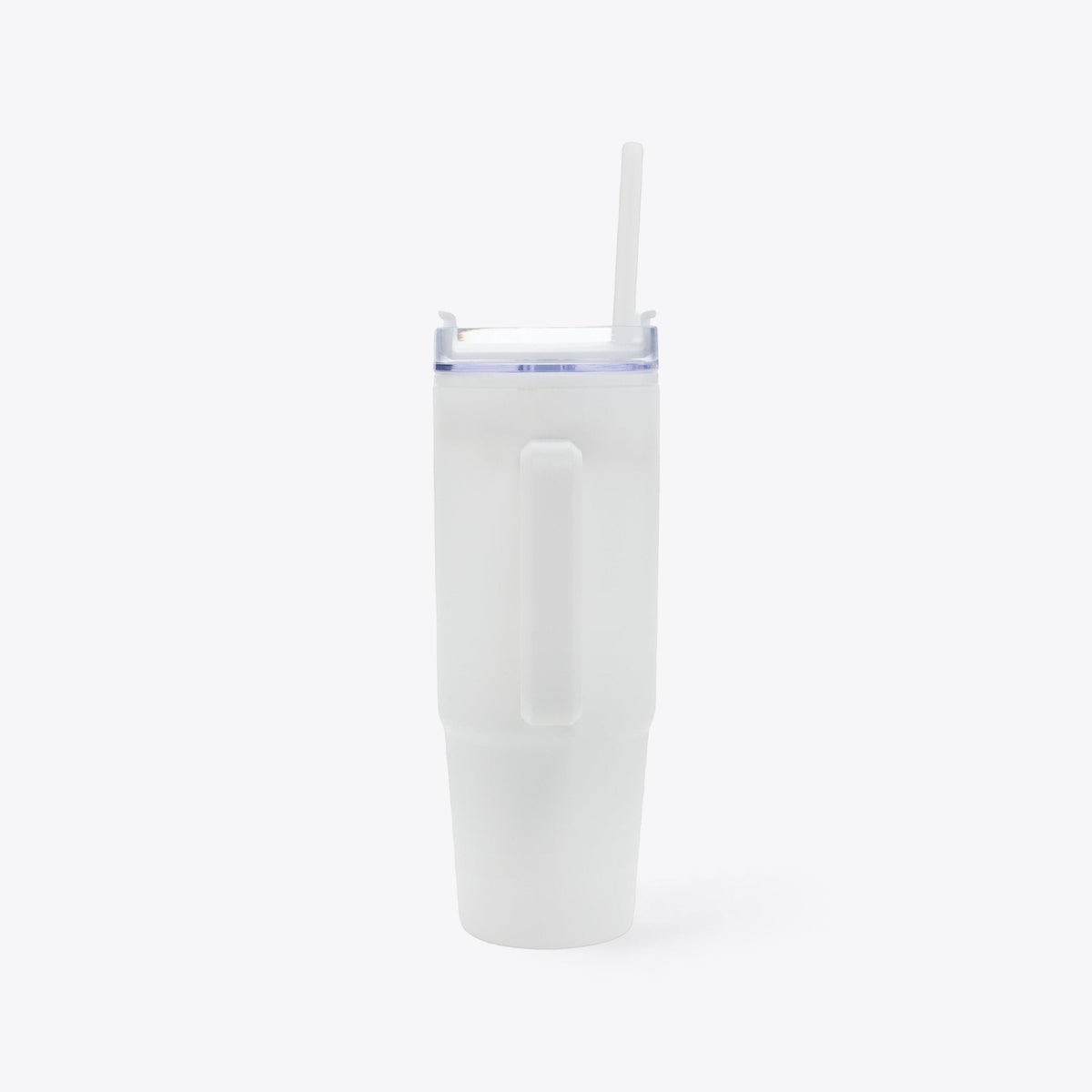Mug 750 ml en plastique recyclé blanc, vue arrière