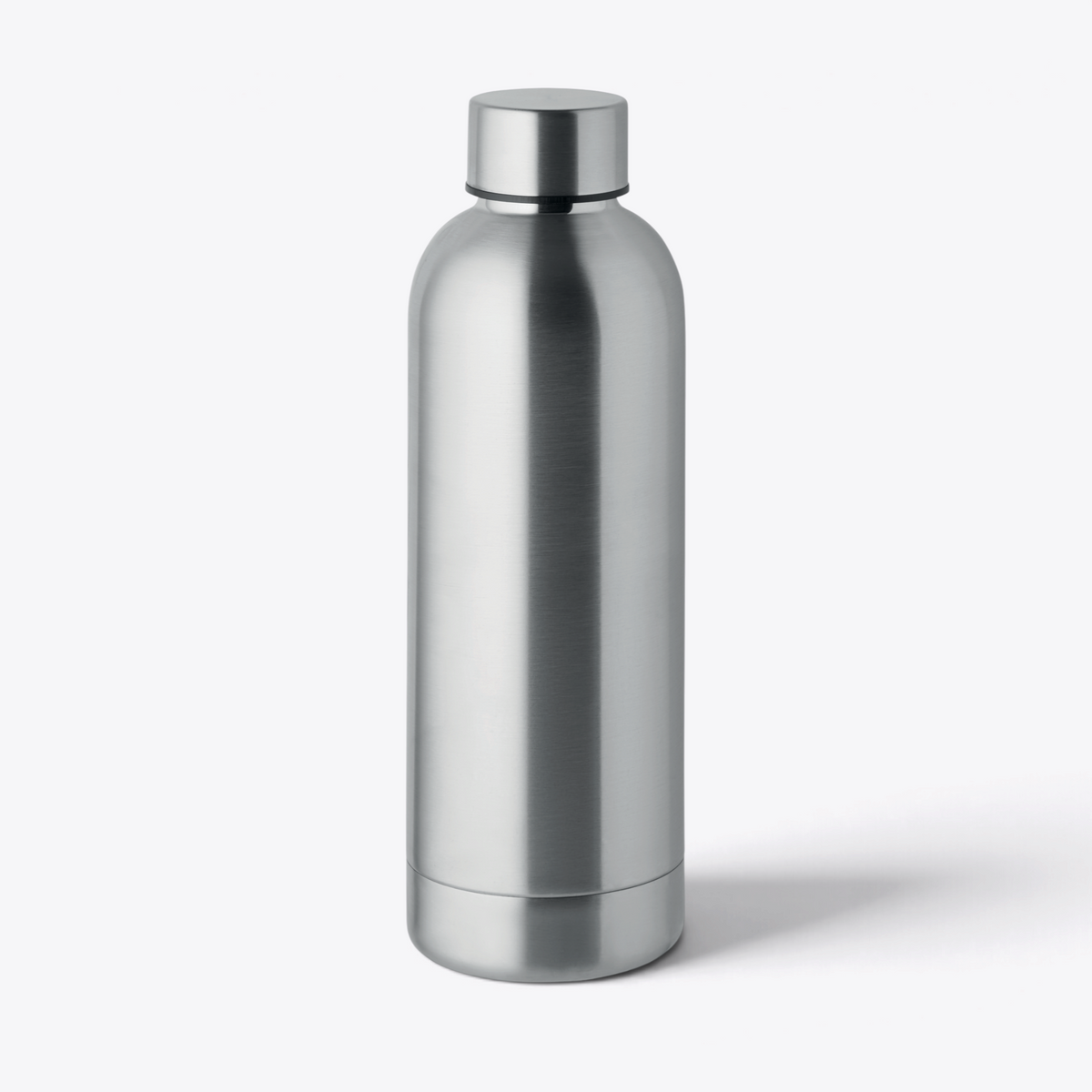 Bouteille isotherme recyclée 500 ml argent mat, vue de face
