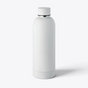 Bouteille isotherme recyclée 500 ml blanc, vue de face - Blanc