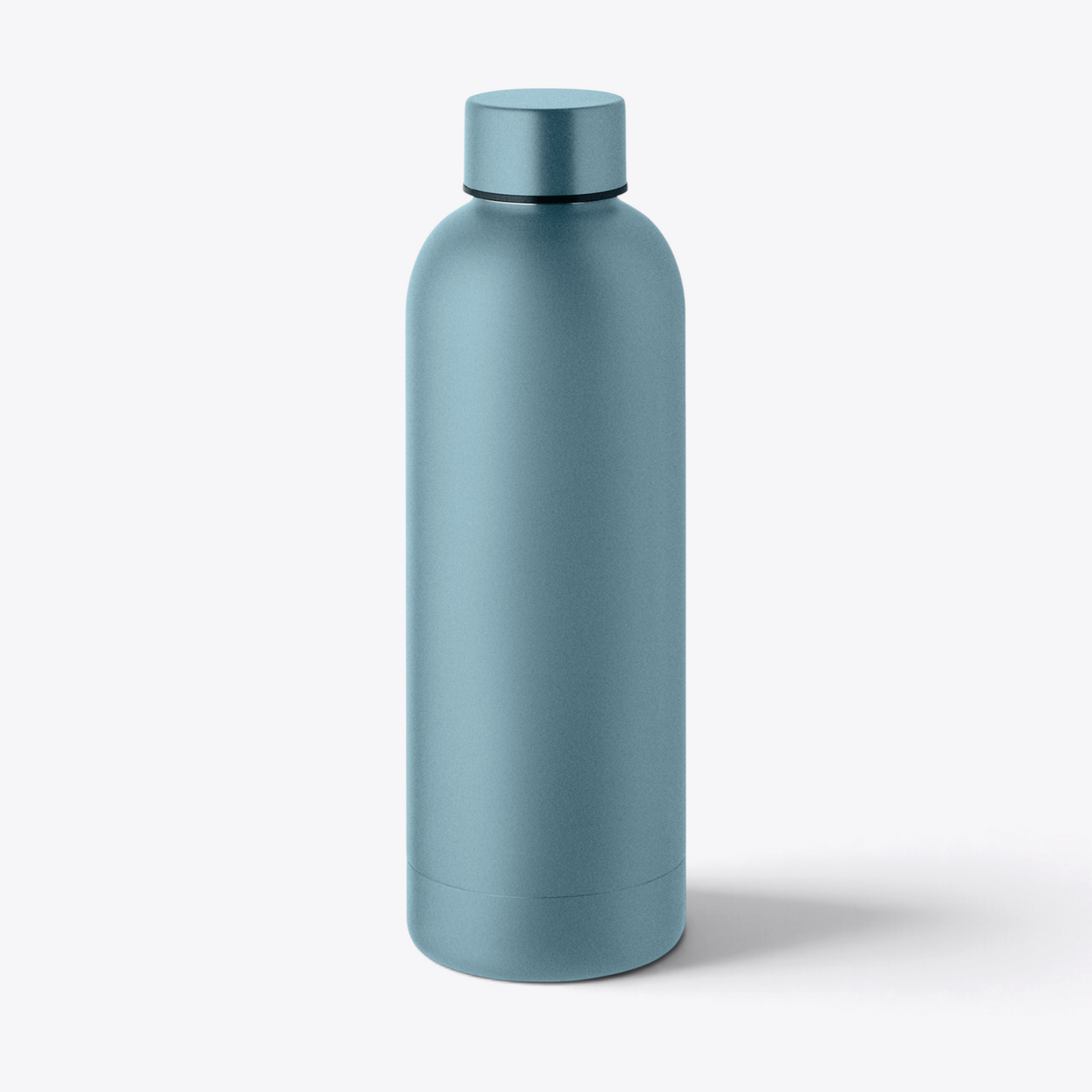Bouteille isotherme recyclée 500 ml bleu bébé, vue de face