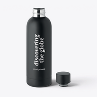 Bouteille isotherme recyclée 500 ml noir, exemple de personnalisation