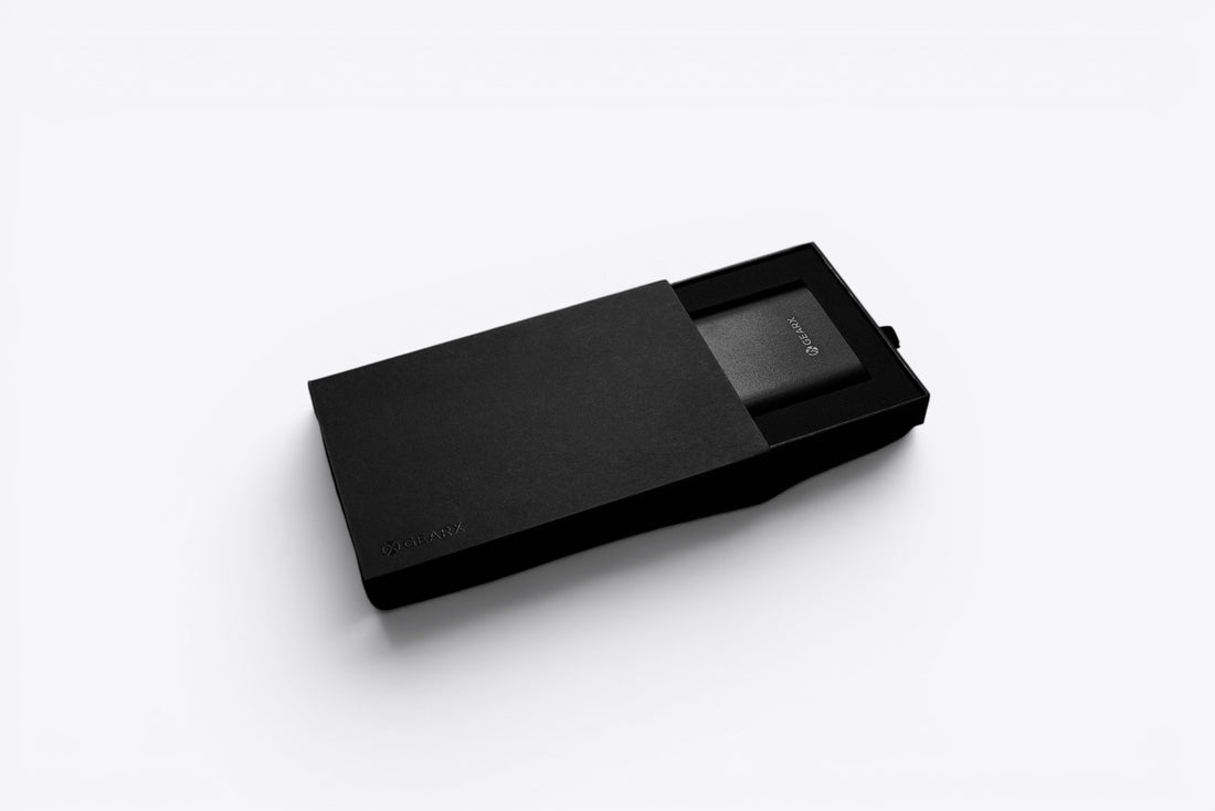 Gear X black screwdriver box closed, three-quarter view