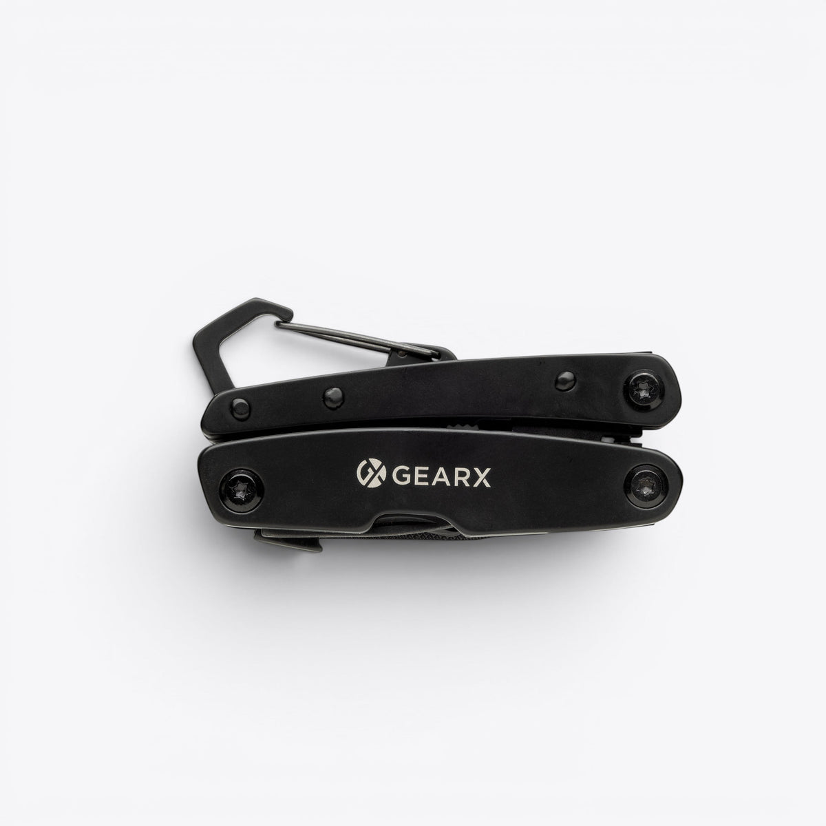 Mini outil multifonction Gear X noir, vue de face
