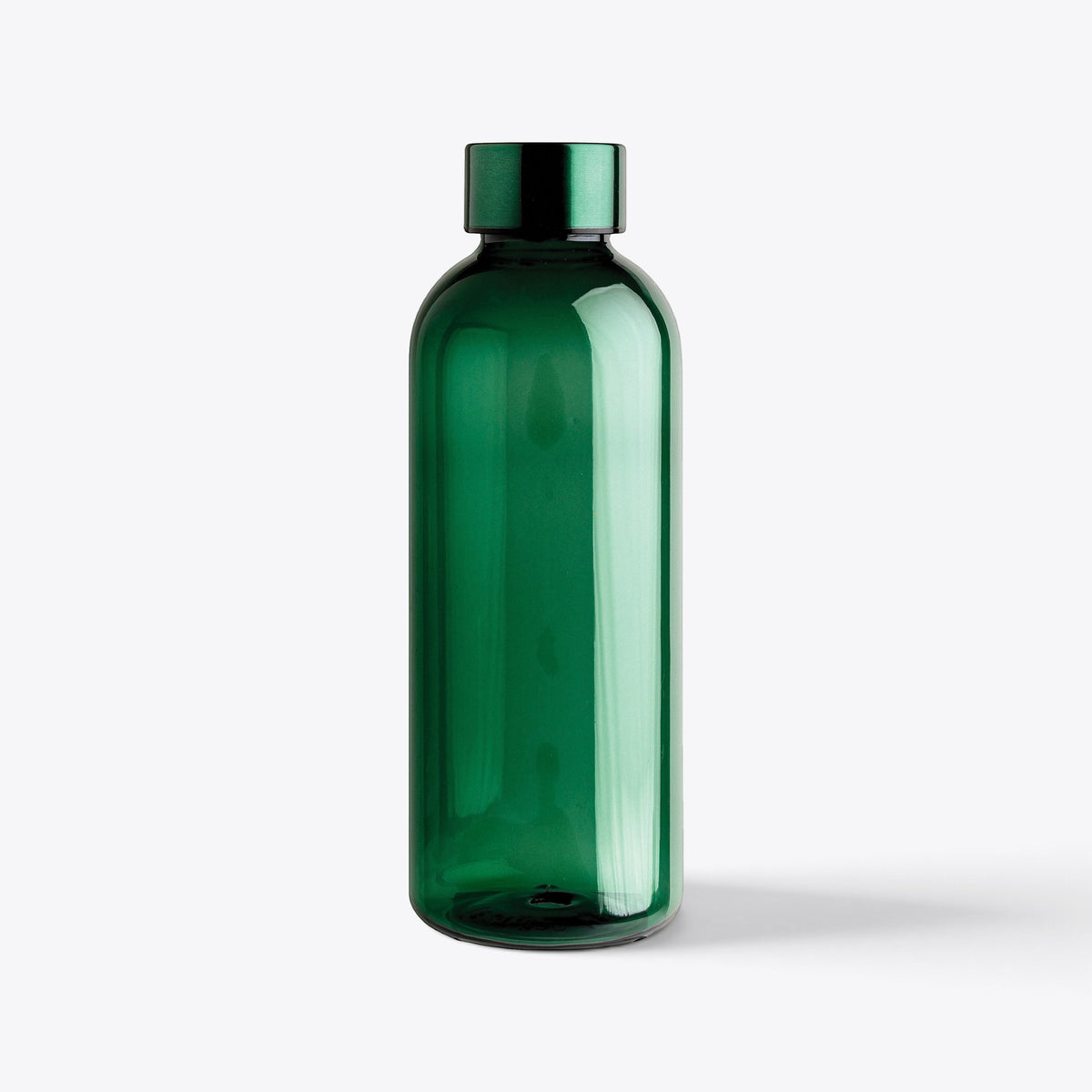 Bouteille étanche 620 ml verte avec bouchon métallique, vue de face