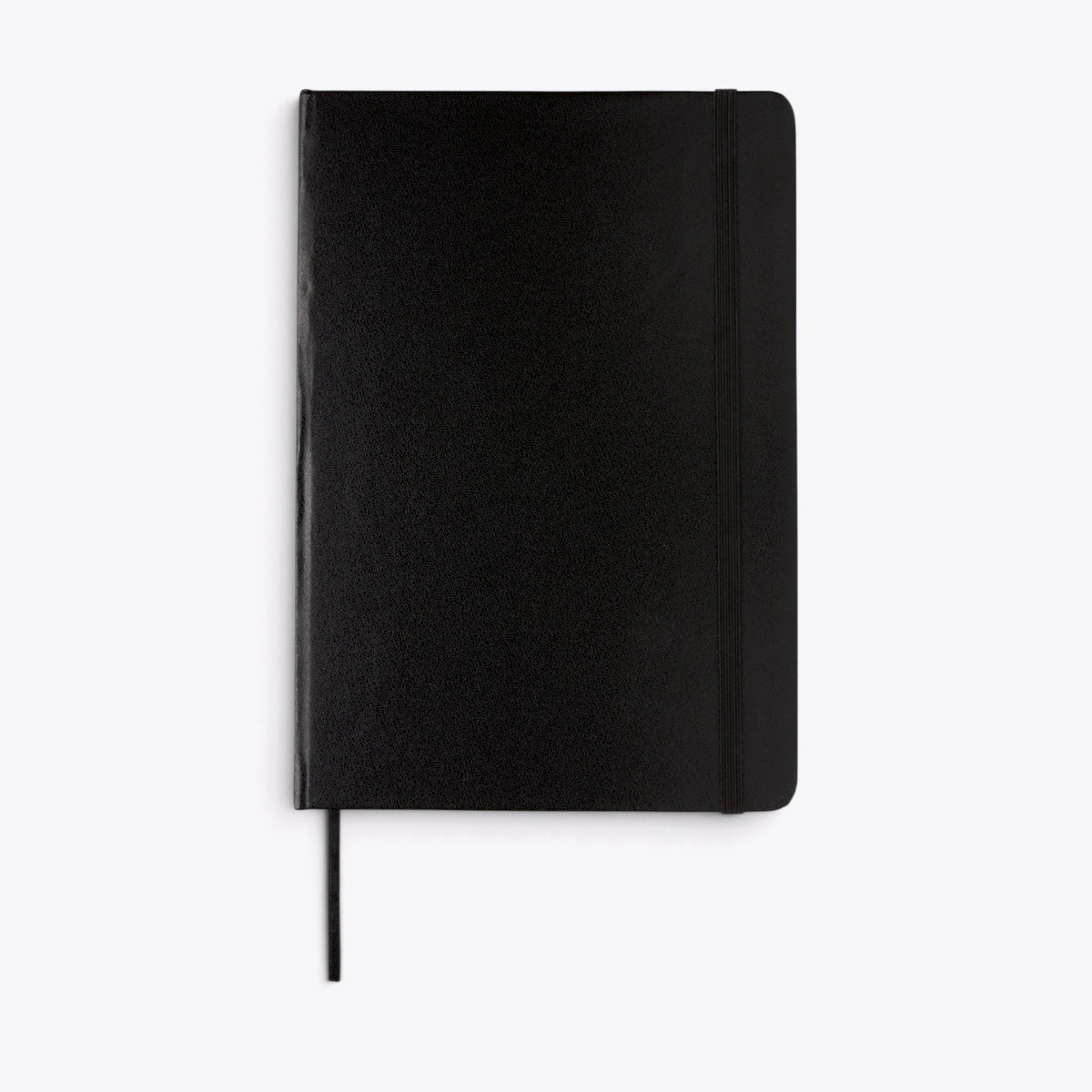 Carnet A5 classique noir, vue de face