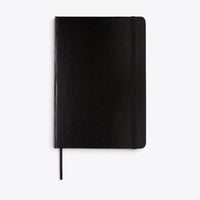 Carnet A5 classique noir, vue de face