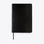 Carnet A5 classique noir, vue de face - Noir