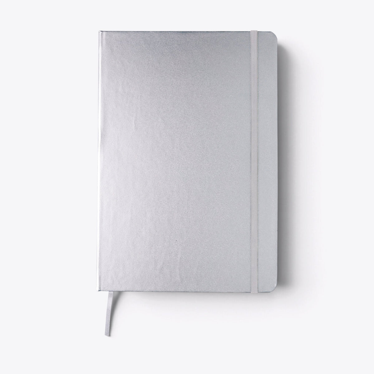 Carnet A5 classique argent, vue de face