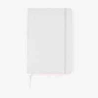Carnet A5 classique blanc, vue de face