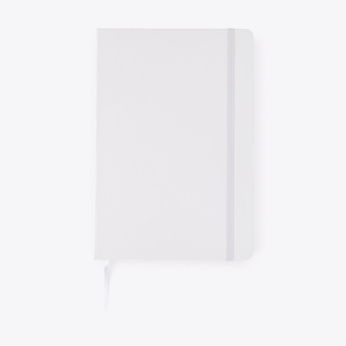Carnet A5 classique blanc, vue de face