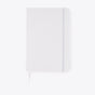 Carnet A5 classique blanc, vue de face - Blanc