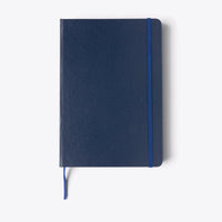 Carnet A5 classique bleu marine, vue de face